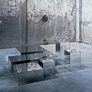 Glas Italia Illusion side table high